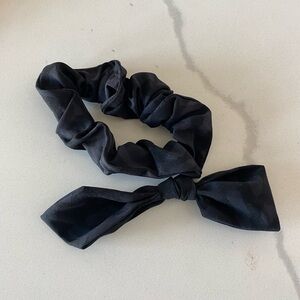 Lululemon Black Camo Scrunchie with Bow